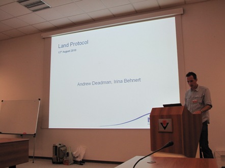 Andrew Deadnan briefs the participants